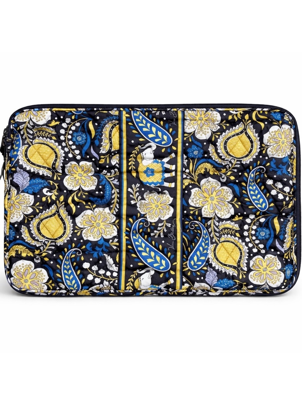 Vera Bradley Ellie Blue Elephant Laptop Sleeve Case Retired Print